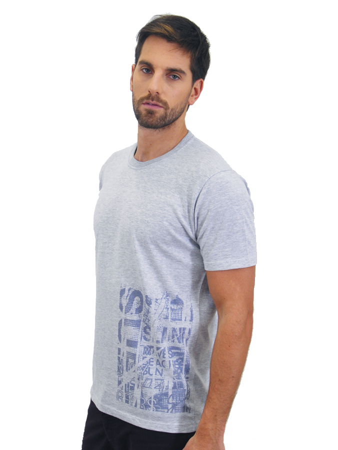 Remera de Hombre dibujo M/C - Marca:Mauro Sergio