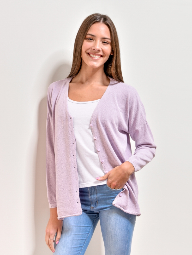 Cardigan ancho 