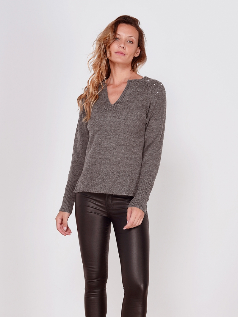 Sweaters con perlas Mauro Sergio